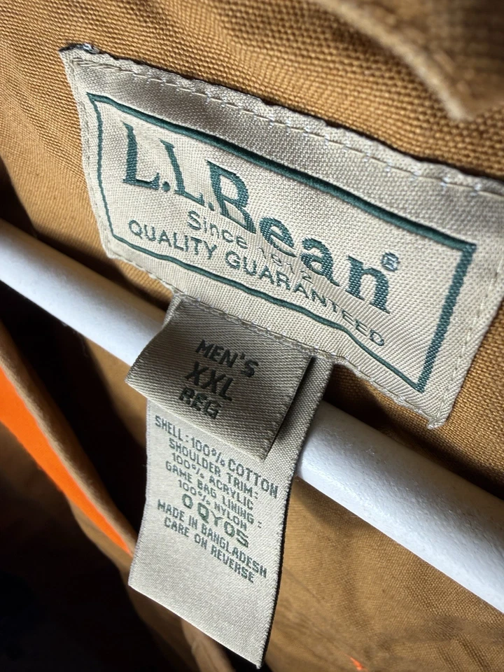 Vintage LLbean Hunting Vest With Game Pouch XXL - Image 2 of 4