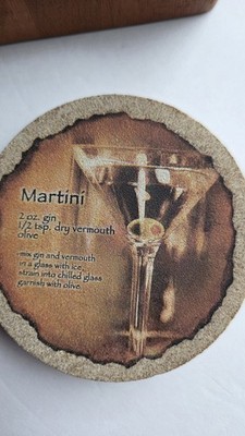 Thirstystone Sandstone Set of 4 Cocktail Coasters with Wooden Holder 4''