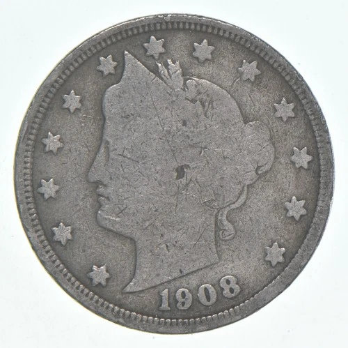 Photo of a 1908-P Liberty Nickel from an eBay listing that sold on Jul 19, 2026