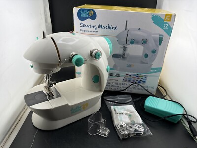 Hello Hobby Portable 12 pc Sewing Machine NEW IN BOX. Ready to use