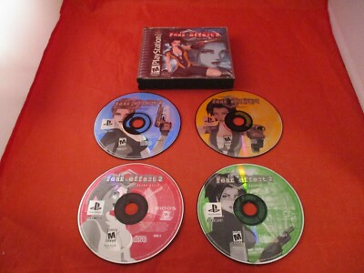 Fear Effect 2: Retro Helix (Sony PlayStation 1, 2001) PS1 w/ 4 Discs case