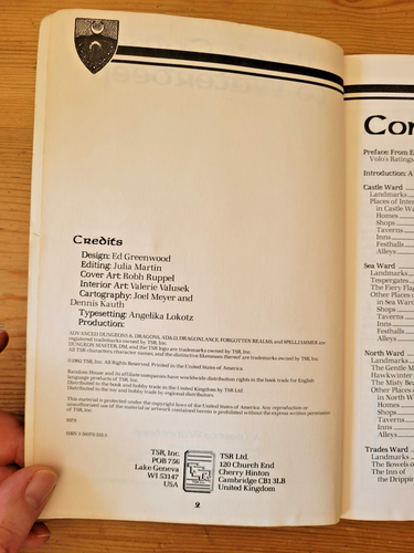 Volo's Guide to Waterdeep - AD&D 2nd Edition - TSR - 9379 - Picture 5 of 8