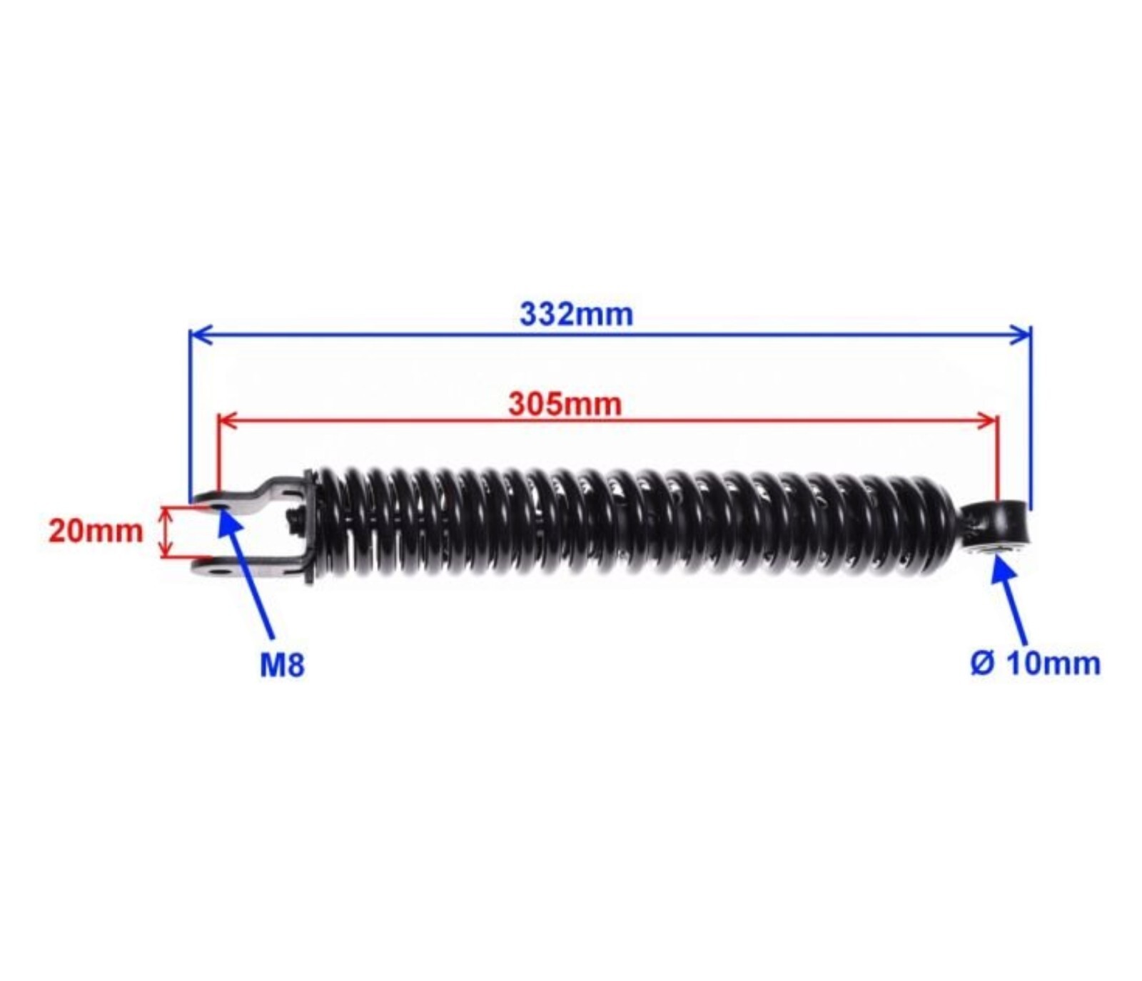 Stoßdämpfer Hinten Für Sym Symphony S/SR 50ccm - RMS 52400APA000