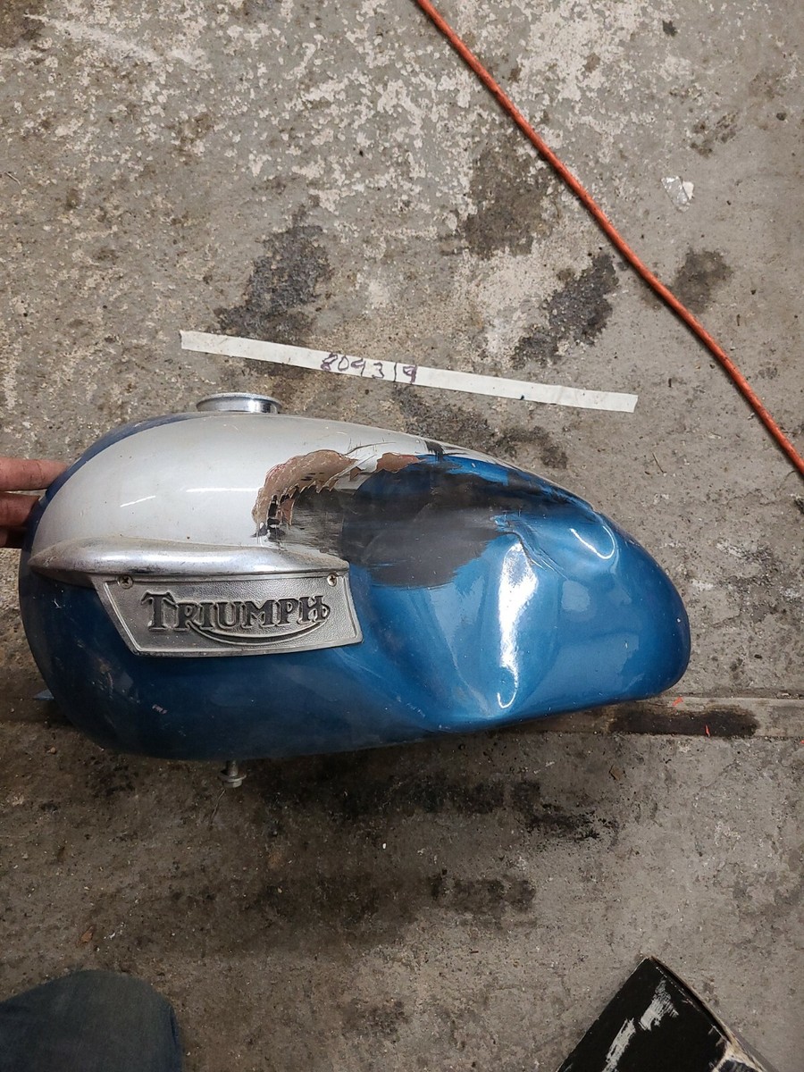 Slimline Gas Tank & Badges Triumph 650 750 Bonneville T120R T140