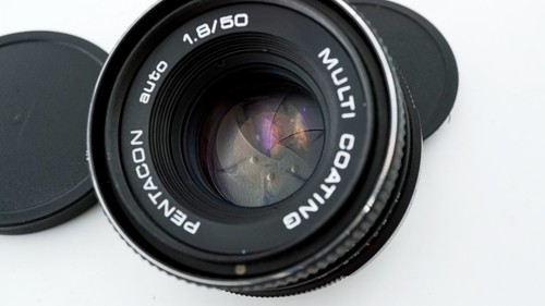 Vintage DDR black MC PENTACON auto 1.8/50mm M42 mount nice portrait lens - Picture 8 of 11