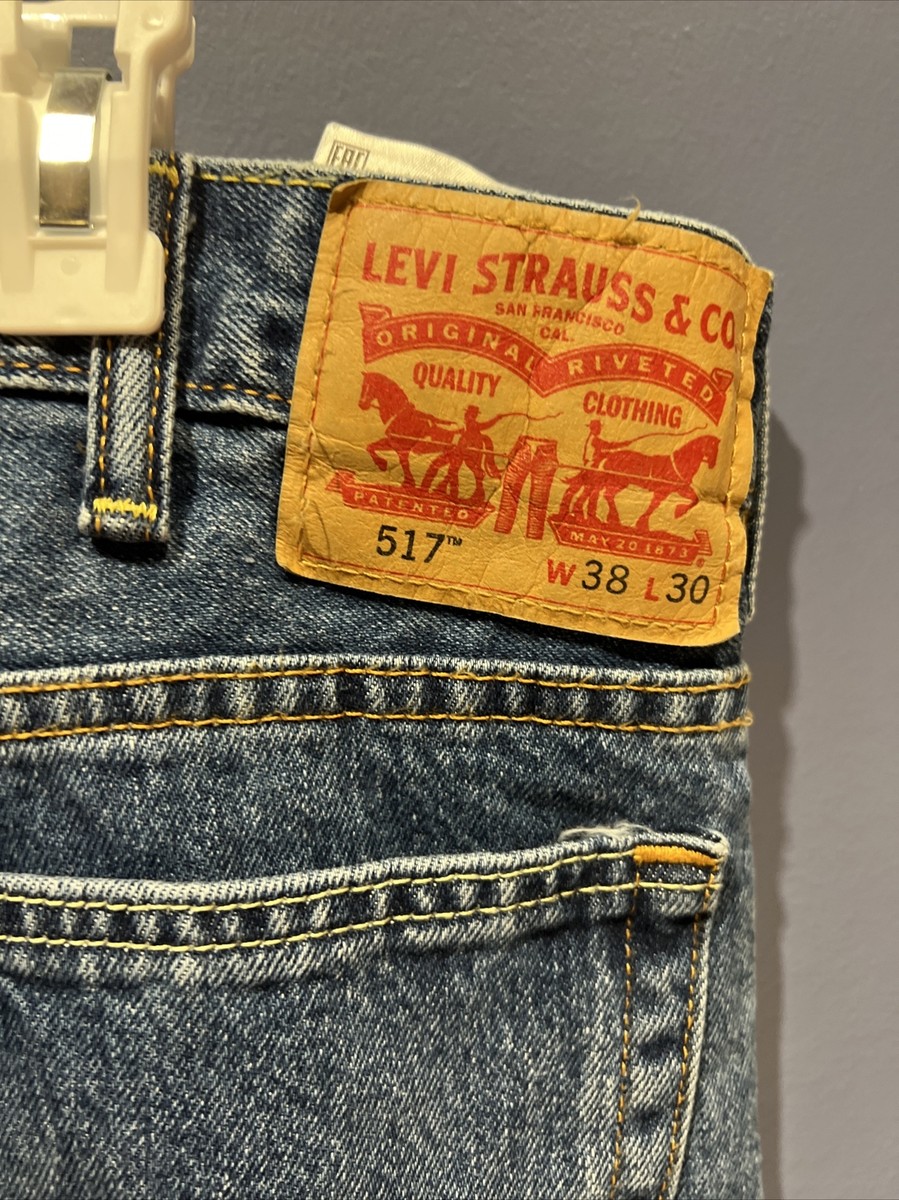 Levi's 517 USA製　W38 Levi's Men's 38x30 517 Bootcut Blue Jeans Zip Fly 100% Cotton | eBay