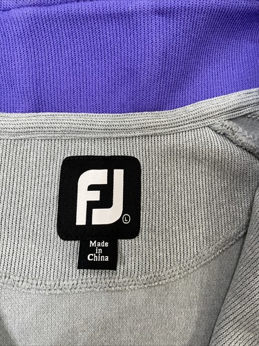 Footjoy FJ LSU Tigers 1/4 Zip Menâs Gray Sweater Pullover Large | eBay