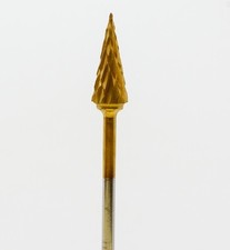 NEW DENTAL LABORATORY CARBIDE BUR TITANIUM NITRIDE COATING COARSE CUT #82-T/XC