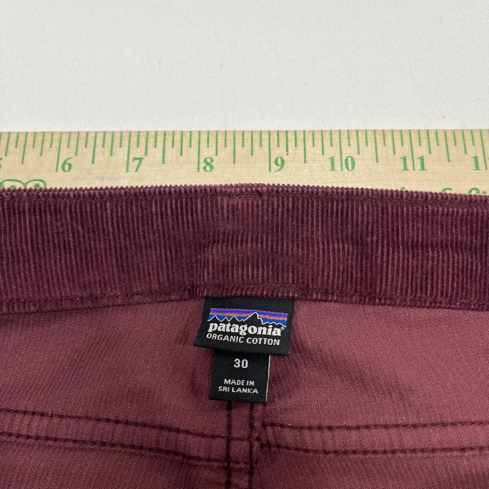 Patagonia Corduroy Pants Womens 30 (33x32) Maroon Burgundy Organic Cotton thumbnail 7