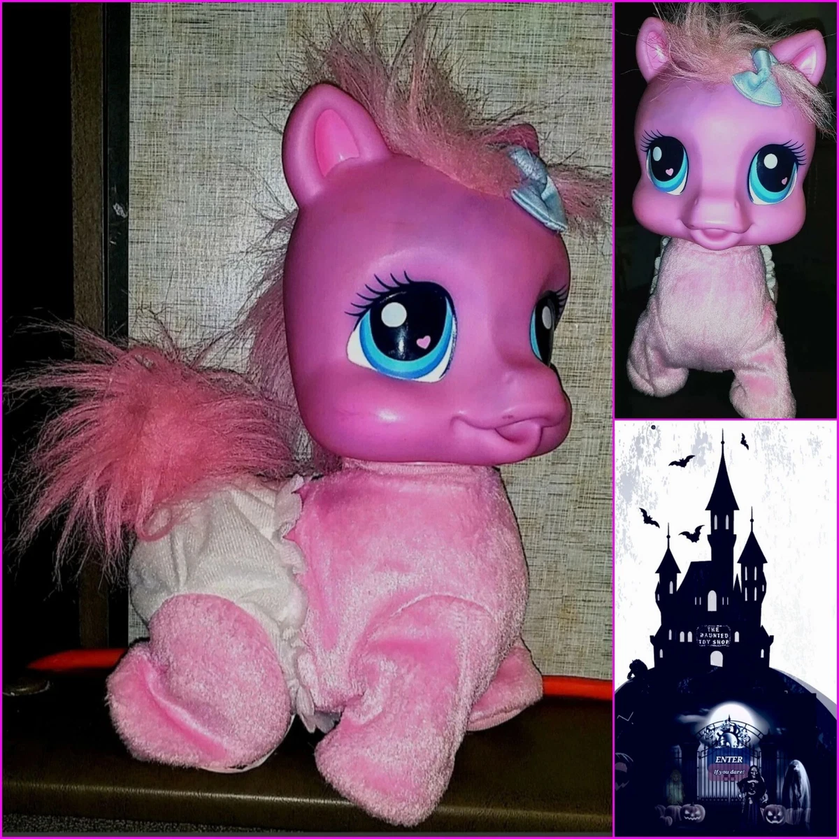 My Little Pony Pinkie Pie Electronic Talking Crawling Doll 2007 RARE