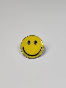 Yellow Smile Face Lapel Pin Smiley Face  Happy Face