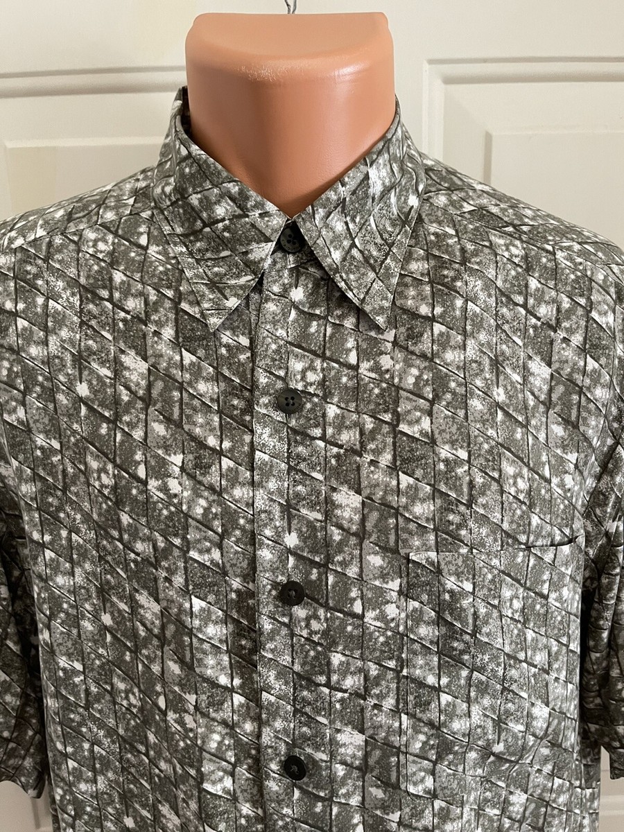CLAIBORNE, Mens, Sz Large, 100% Silk, Short Sleeve Shirt, in CLAIBORNE, Mens, Sz Large, 100% Silk, Short Sleeve Shirt, in