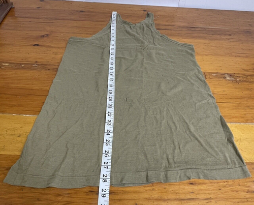 Vintage WW2 US Army Tank Top Mens M/L Olive Green Drab OG Cotton World War Two - Picture 10 of 11