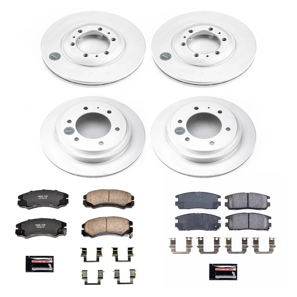 CRK4309 Powerstop Brake Disc and Pad Kits 4-Wheel Set Front & Rear for Trooper - Изображение 3 из 4