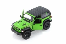 5" Kinsmart Jeep Wrangler Rubicon Hard Top Diecast Model Toy Car 1:34 Green