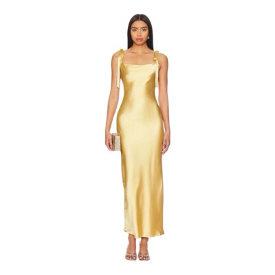 Heartloom Cinta Slip Dress in Gold