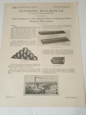 1923 print ad PETTIBONE MULLIKEN COMPANY steam railway mine track equipment 