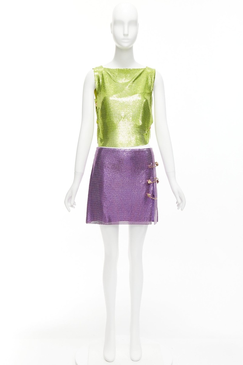 ミニスカート VERSACE SHORT PAREO LYCRA RENEWSTYLE LIGHT+SAFETY PIN Versace Medusa Safety Pin Pareo Coverup | Neiman Marcus