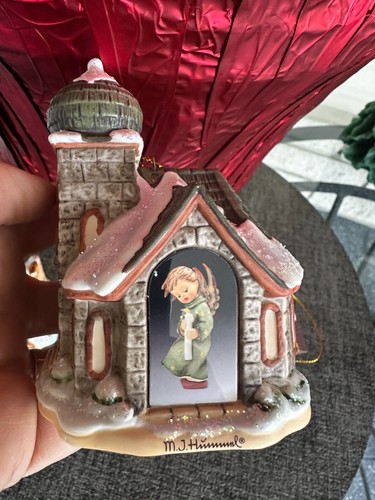Goebel MJ Hummel Leuchthaus Weihnachtsschmuck 3er Set Bradford Exchange - Bild 3 von 8