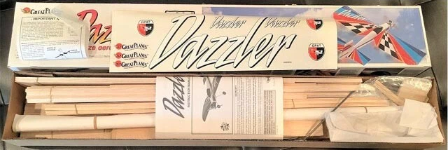 Great Planes Model Airplane Plans (RC): DAZZLER 48" Wingspan for .32-.40 Engine - Image 4 of 4