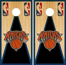 New York Knicks Cornhole Wrap NBA Game Board Skin Set Vinyl Decal Vintage CO665
