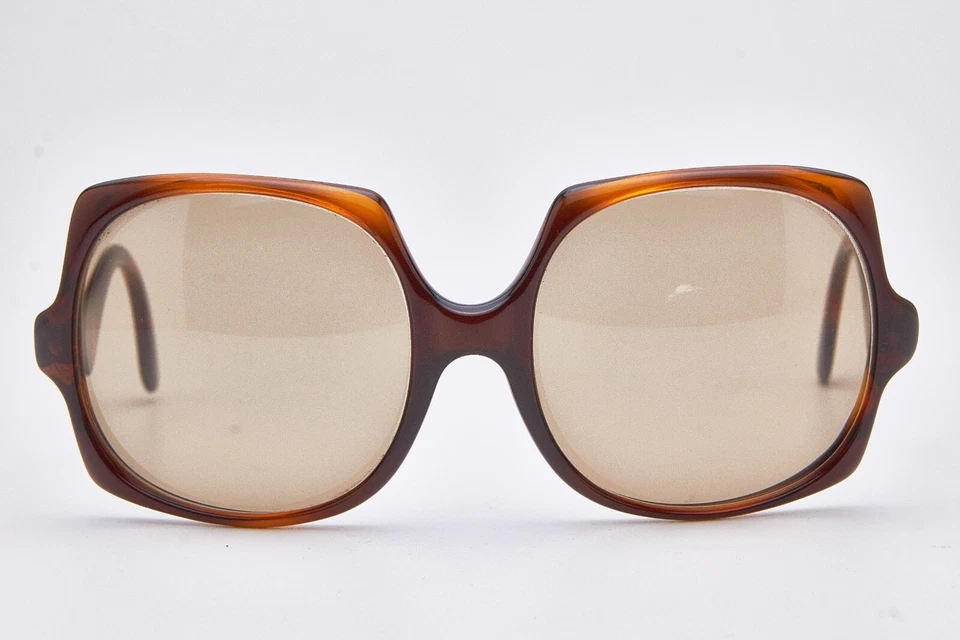 oversized tortoise shell specs VIENNALINE sunglasses bold vintage 80s - Image 3 of 4