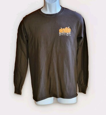 Girlie Girl Originals ''Pumpkin Spice & Everything Nice'' LS Brown Shirt Women's M