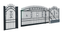 Schiebetor Gartentor Metalltor 400 cm breit 169 cm hoch ...