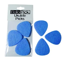 BoloPick Felt Pick for Ukulele 6 Pack in Sky Blue