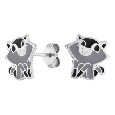 Kids Jewelry Earrings for Girls Silver Enamel Real Jewelry