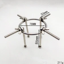 Stainless Steel Spreader Vaginal Dilator Anal Plug Expander Speculum Chastity