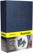 SEPOX® Ultimate Diversion Safe Book Box, Lock Box with Key - Large Sized Blue Di