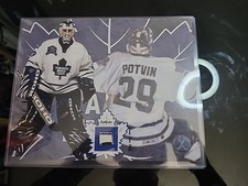 Felix Potvin Toronto Maple Leafs Game Used Stick Picture With Coa