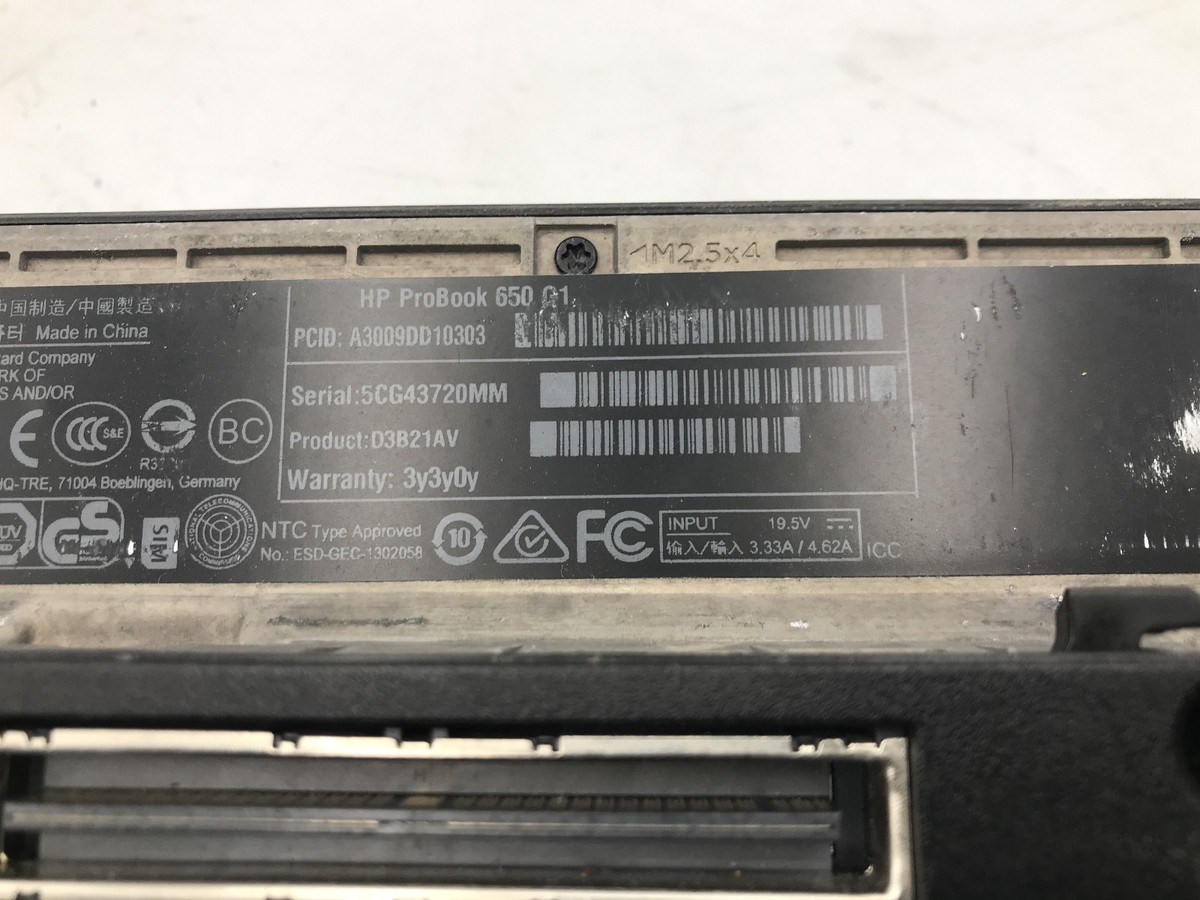 Defective Lot of 2 HP ProBook 650 G1 i5 & i7 4GB 0HD Various Issues AS-IS