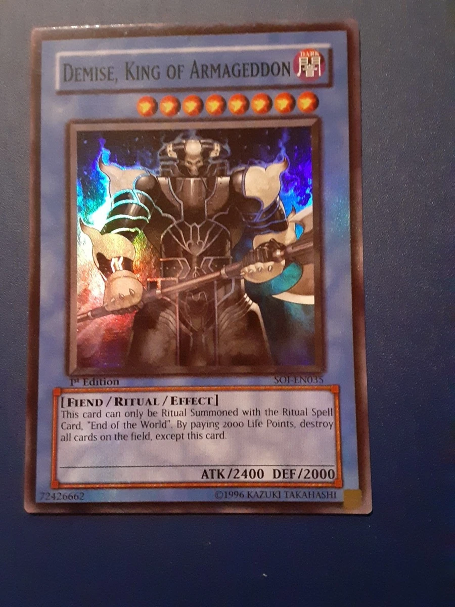 終焉の王デミス　PSA9 Demise, King of Armageddon Demise, King of Armageddon Yu-Gi-Oh! TCG Individual Trading Card