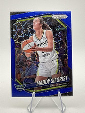 2025 Panini Prizm WNBA - Maddy Siegrist - Blue Velocity Prizm #50 - Dallas Wings