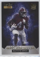 2022 Wild Card MATTE Rookie Heat Black - Blue Flames Brian Robinson Jr #RH-5 9cx. rookie card picture