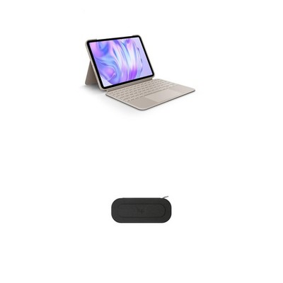 Logitech iPad Pro Bundle: Combo Touch 11-inch + Protective Case - Sand