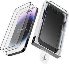 2 Pack Screen Protector for Iphone 16 Pro 6.3" 5X Stronger Tempered Glass 9H+ Ha