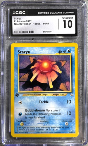 Staryu (1st Edition) graded CGC 10 for sale on eBay