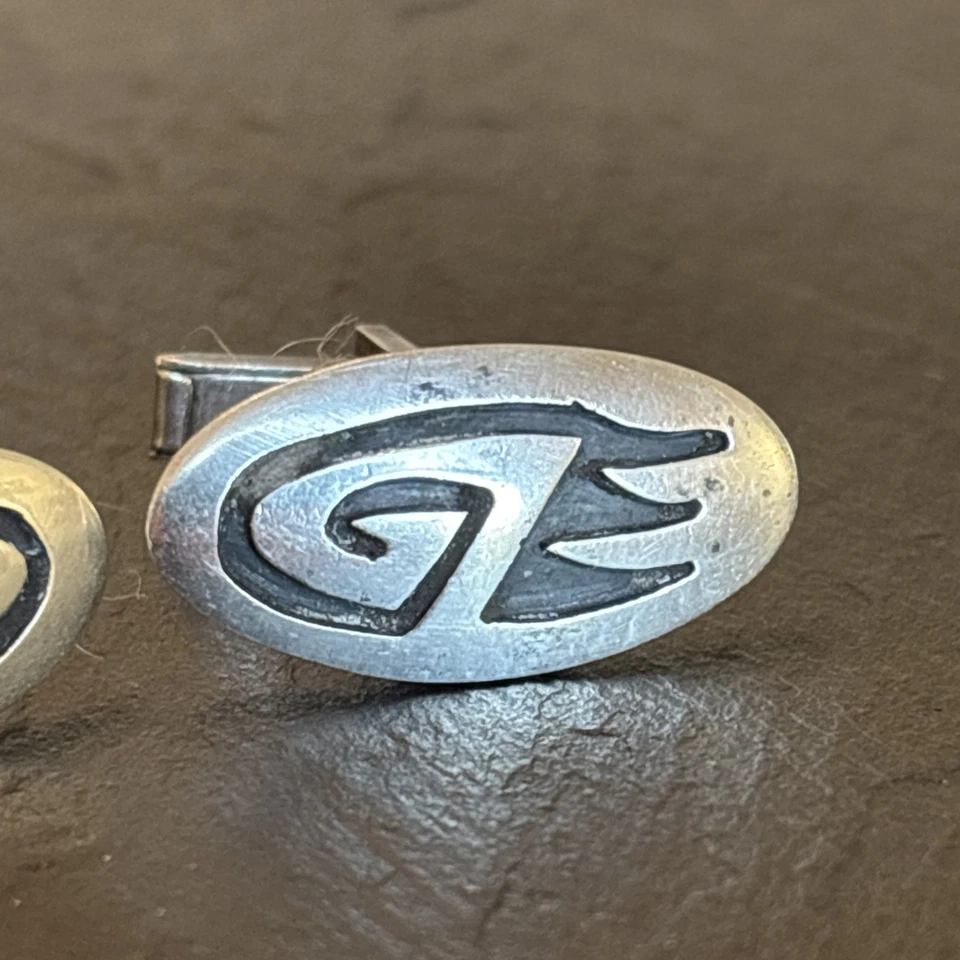 Gemelos Wallie Sekayumptewa Vintage Gremio Hopi Plata Esterlina Superposición Sartén Foto 2 de 4