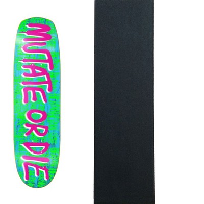 Heroin Skateboard Deck Mutate or Die Team 8.7'' x 31.75'' with Grip