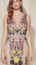 Nasty Gal collection beaded lace up dress size 2