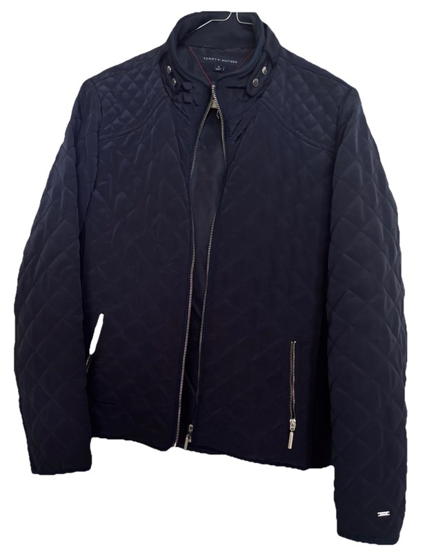 Tommy Hilfiger Women's Packable Jacket - Medium, Navy Blue