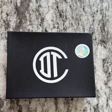 Official Toluca Fc Men's Black Leather Slim Card Holder Solid Pattern