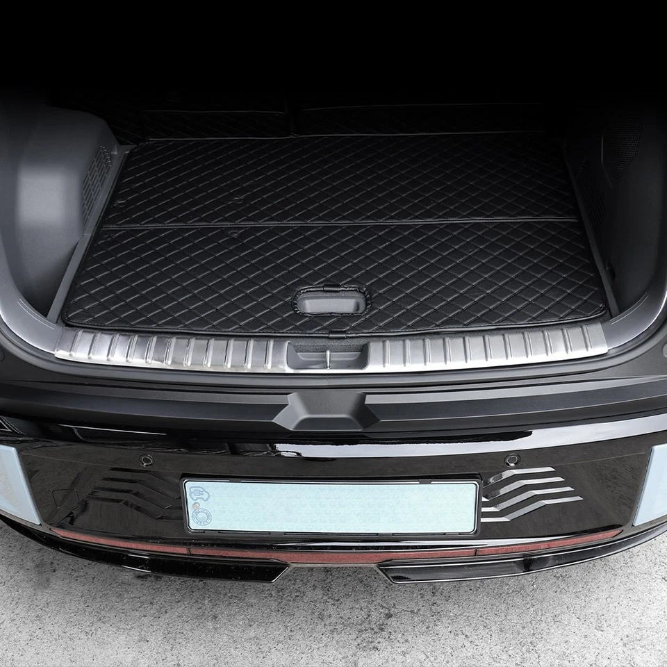 Innen Ladekantenschutz Stoßstange Abdeckung Blende für KIA EV3 Edelstahl Silber - Bild 3 von 4