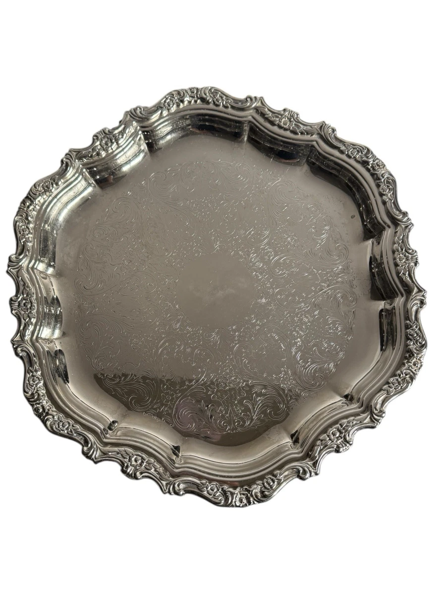 Webster Wilcox In Antique Us Silver-Plated Platters & Trays for