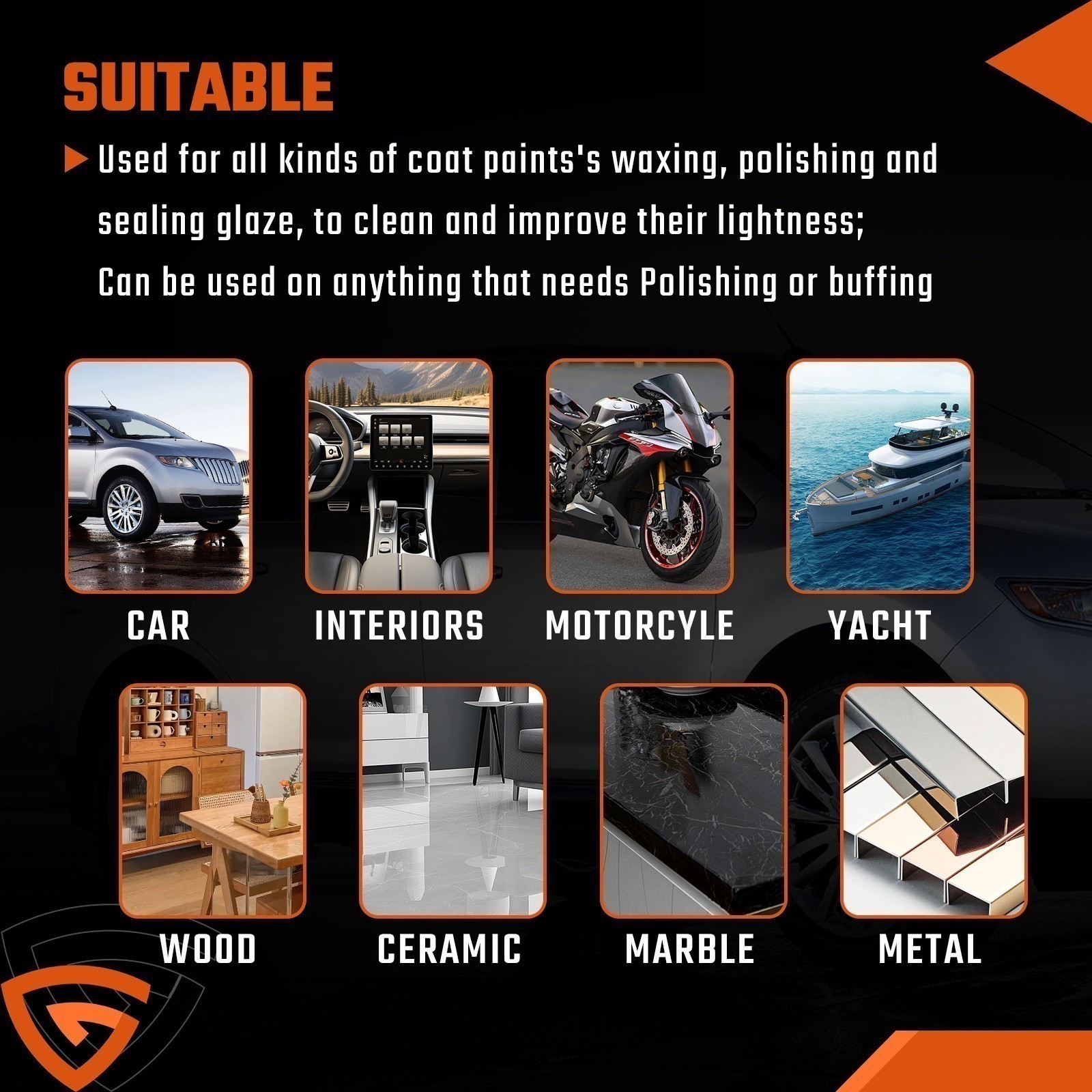 7/6/5/3INCH Car Buffing Pads Polishing for Drill Sponge Kit Waxing Foam Polisher