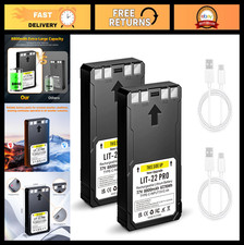2 Pack Rechargeable 8800mAh Lithium Battery for Trail Cameras  Type-C Cable Inc