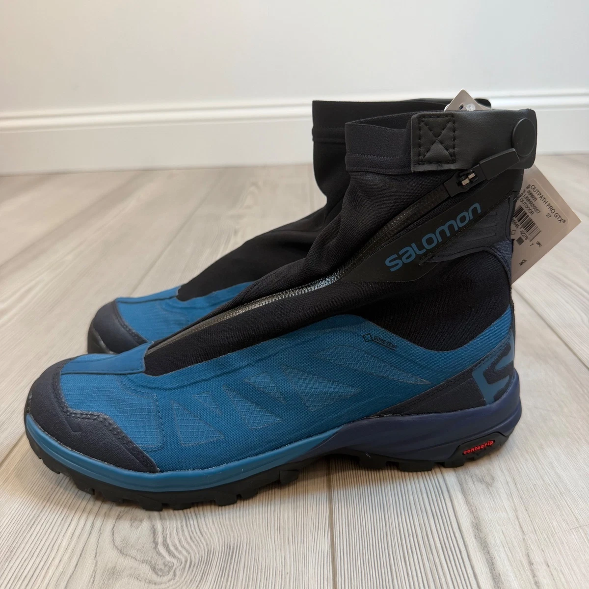 Salomon Outpath Pro GTX Moroccan Blue Navy Hiking Boots L39865300 Men 7.5 NEW Salomon Blue Hiking Shoes & Boots for Men for sale | eBay main image 4